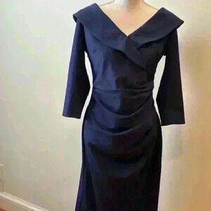 NWT Diva Eliza 3/4 Sleeve Bistretch Dress Size XL Made in England